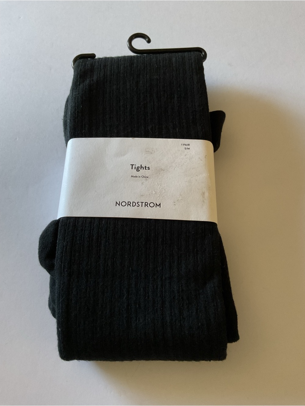 NORDSTROM RIBBED TIGHTS BLACK SMALL/MEDIUM NWT